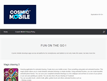 Tablet Screenshot of cosmicmobile.com